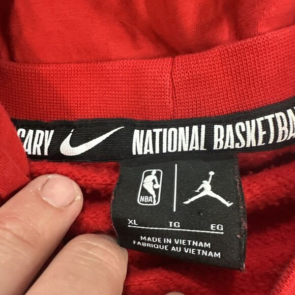 Air Jordan Philadelphia 76ers Courtside Hoodie Red Statement Edition Men's SZ XL - Picture 7 of 7